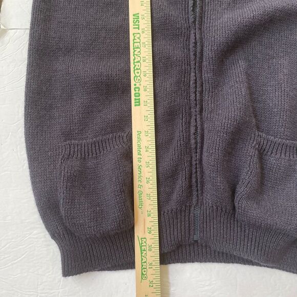 McCulley's Pure Merino Wool Vest No Size Tag (XL or XXL?) Navy Full Zip Scotland - Picture 11 of 11